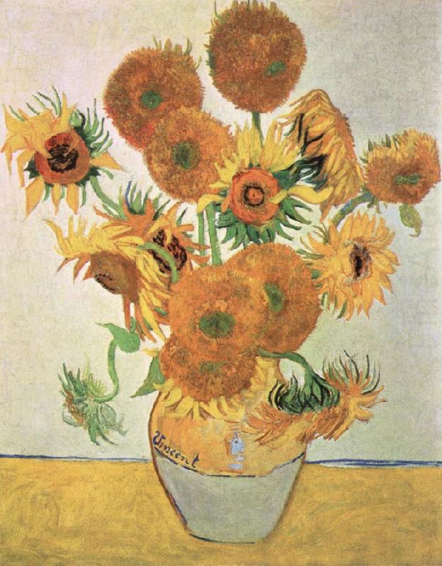 sun flowers, Vincent Van Gogh